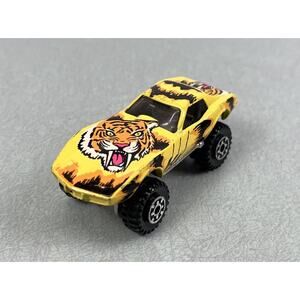 Vintage Hot Wheels 1975 4x4 Monster Chevy Corvette Stingray Yellow Tiger